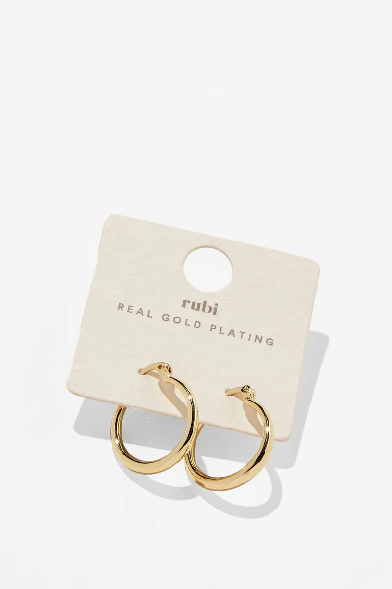 روبي Mid Hoop Earring